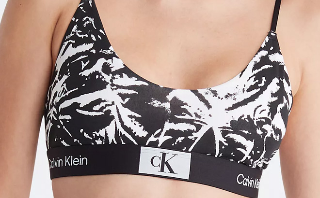 Calvin Klein 1996 Cotton Stretch Unlined Bralette