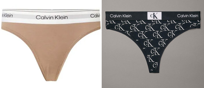 Calvin Klein Modern Cotton Naturals Thong beige