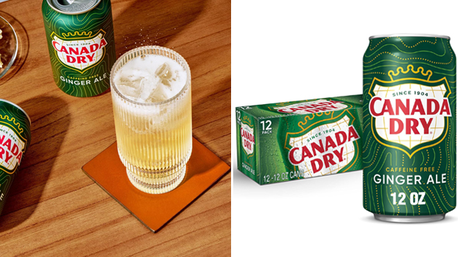 Canada Dry Ginger Ale Soda 12 Pack