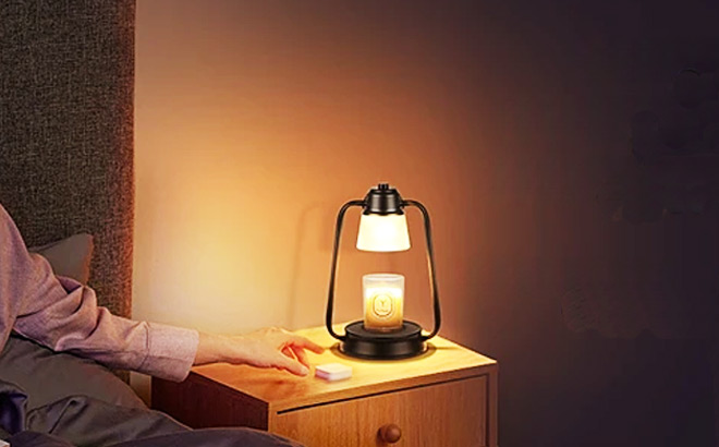 Canmeijia Candle Warmer Lamp on the Bedside