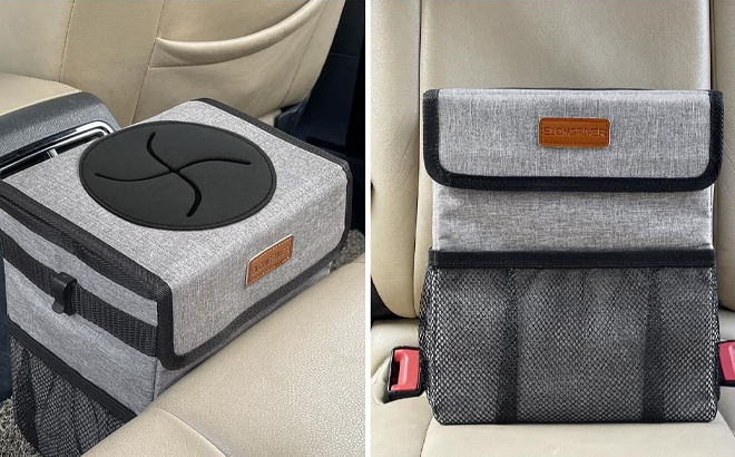 Car Trash Can Bin for Back Seat