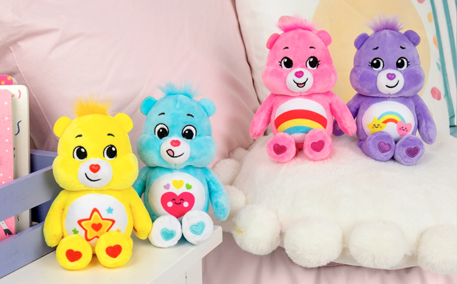 Care Bears 8 Inch Plush 4 Pack Treasure Box