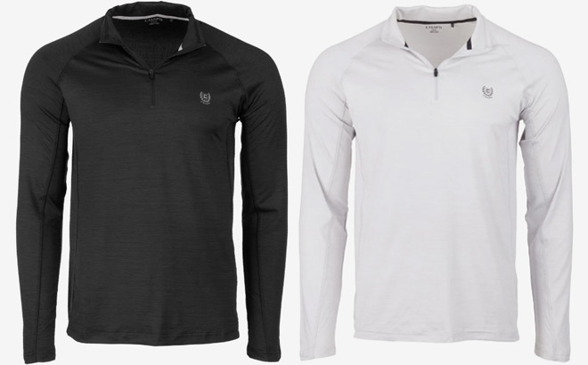 Chaps Mens Quarter Zip Pullover