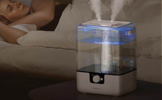 Chivalz Cool Mist Top Fill 6L Humidifiers on the Table