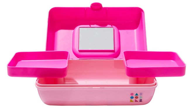 Claires Caboodles Makeup Case in Pink Over Rose