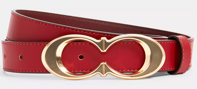 Coach Outlet Signature Buckle Belt