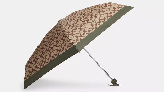 Coach Outlet UV Protection Signature Mini Umbrella