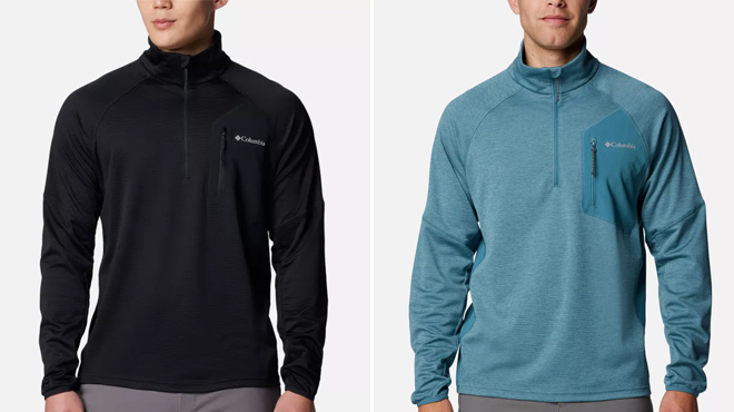 Columbia Mens Stout Canyon Half Zip Pullover