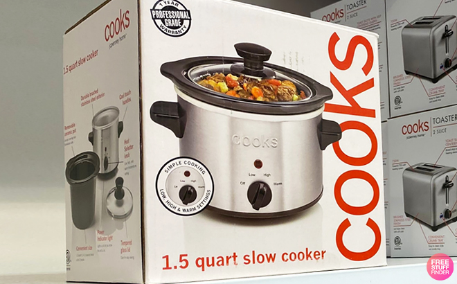 Cooks 1 5 Quart Slow Cooker on a Shelf