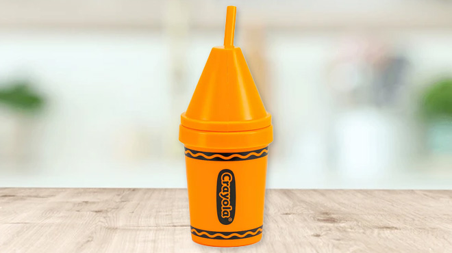 Crayola 13 Ounce Super Sipper Tumbler on a Table