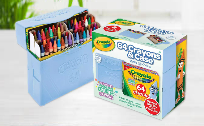 Crayola 64 Count Crayons with Carrying Case