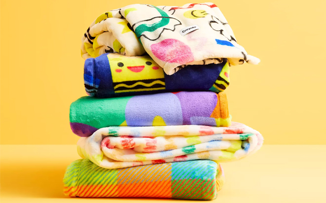 Crayola X Kohl's Crayola Plush Throw Blankets