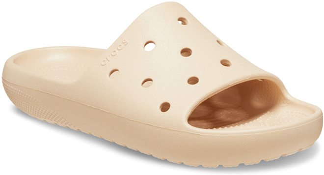 Crocs Adult Classic Slides in Shiitake Color