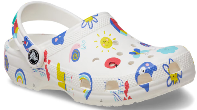 Crocs Kids Classic Doodle Print Clogs