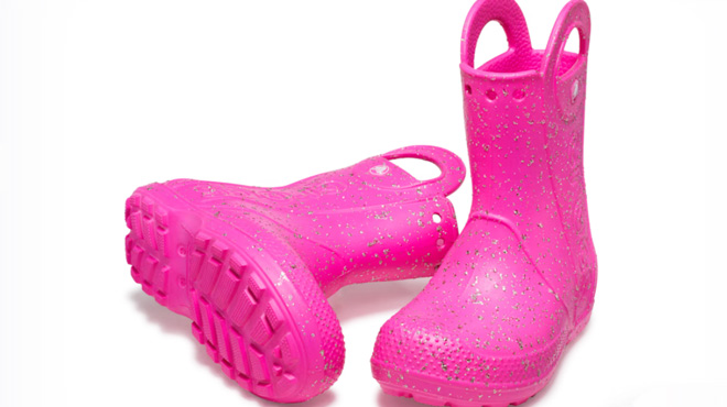 Crocs Kids Handle It Glitter Rain Boots 1