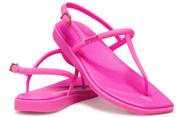 Crocs Womens Miami Sandals in Fuchsia