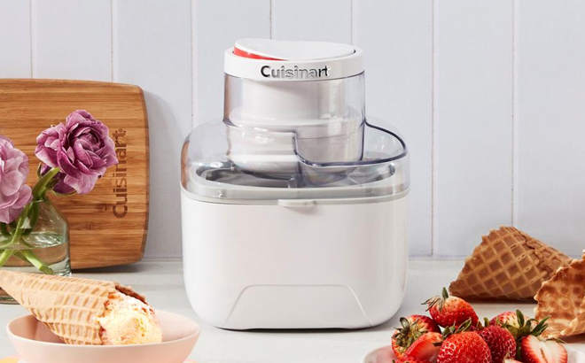 Cuisinart 1 Pint Ice Cream Maker in White