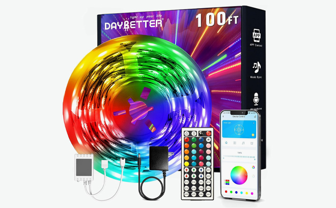 DAYBETTER 100 Foot LED Strip Lights