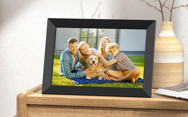 Digital Picture Frame on a Table