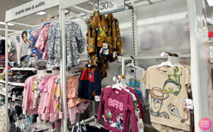 Disney Clothing on a Shelf