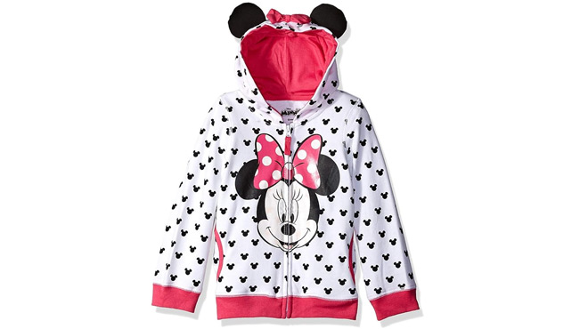 Disney Girls Minnie Hoodie with Bow and Ear