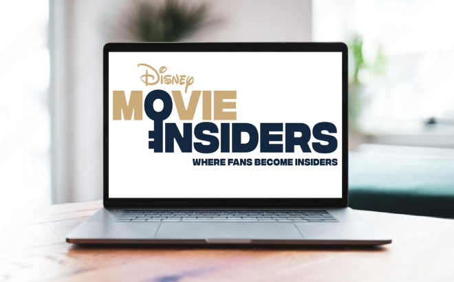 Disney Movie Insiders Flahed on a Laptop Screen