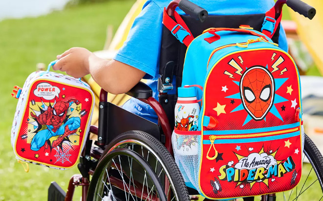 Disney Spider Man Backpack and Lunch Box