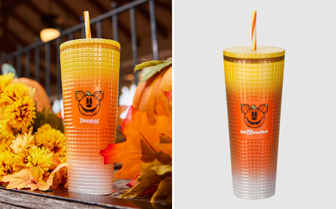 Disney x Starbucks Mickey Mouse Halloween Candy Corn Tumblers