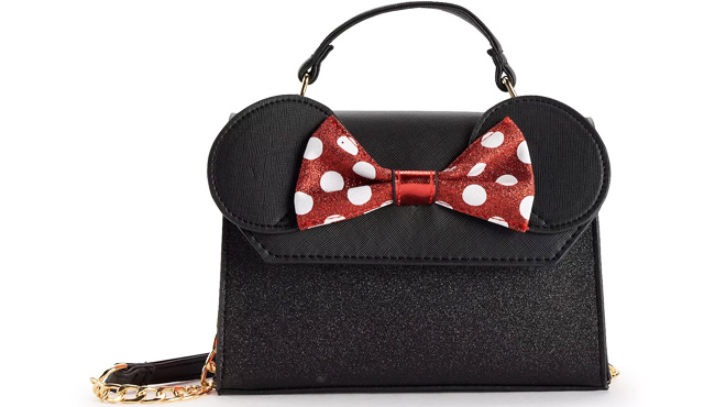 Disneys Minnie Mouse Ears Bow Crossbody Bag