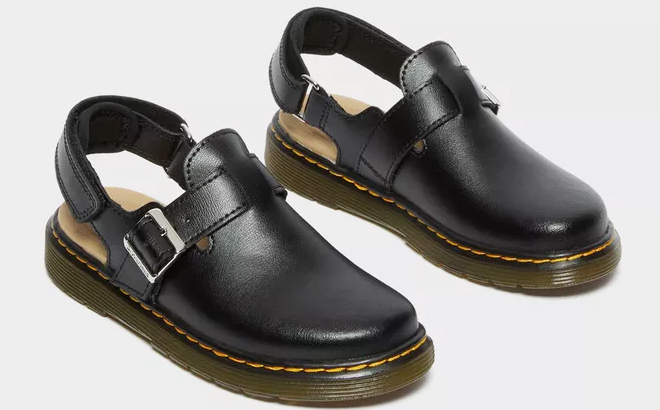 Dr Martens Kids Jorgie Leather Slingback Mules