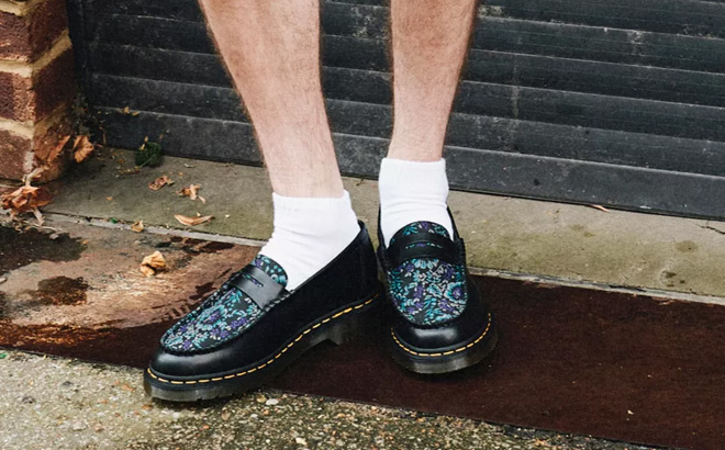 Dr Martens Penton Floral Jacquard Penny Loafer