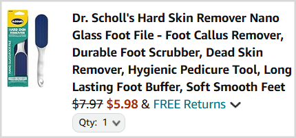 Dr Scholls Foot File Checkout 1