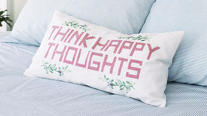 Draper James Think Happy Thoughts Decorative Pillow