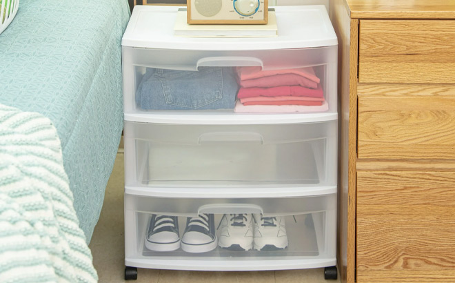 Drawer Cart in a Bedroom