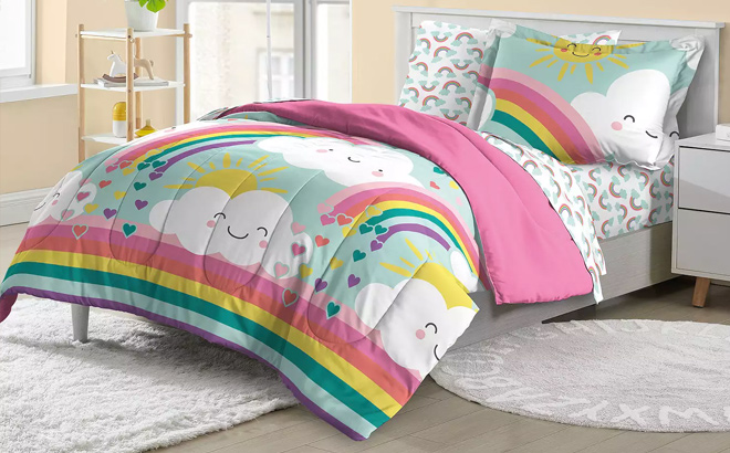 Dream Factory Rainbow Flare Comforter Set with Shams