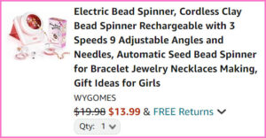 Electric Bead Spinner at Checkout