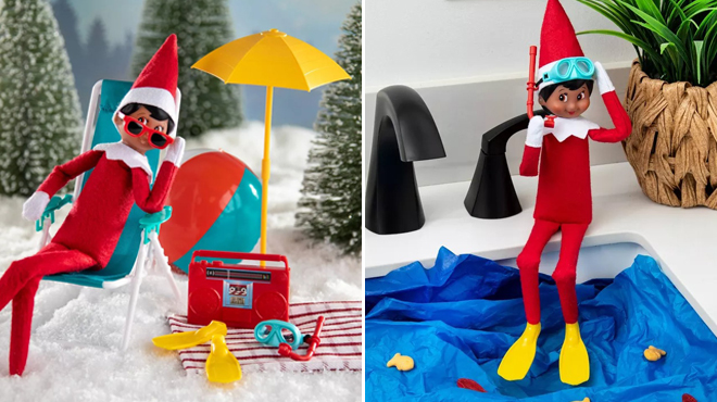 Elf on The Shelf Polar Props Beach Vacation Set