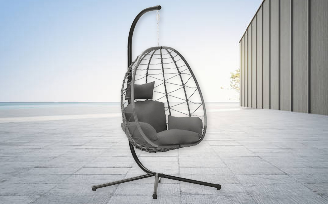 Esmlada Hanging Wicker Swing Egg Chair