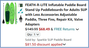 Feath R Lite Inflatable Paddle Board Chekcout Page