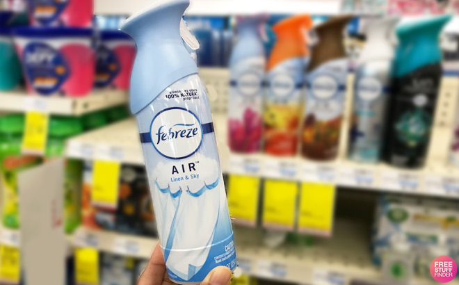 Febreze Odor Eliminating Air Freshener Linen Sky