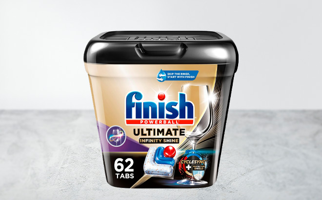 Finish Ultimate Plus Infinity Shine on the Table