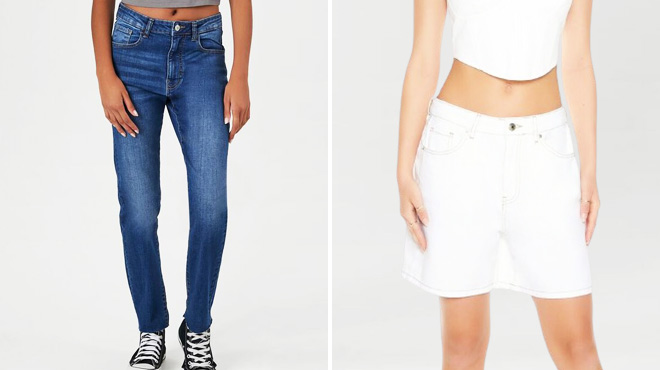 Forever21 Super Stretch Mom Jeans