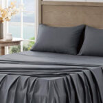 FreshCulture Queen Sheet Set in Dark Grey Color