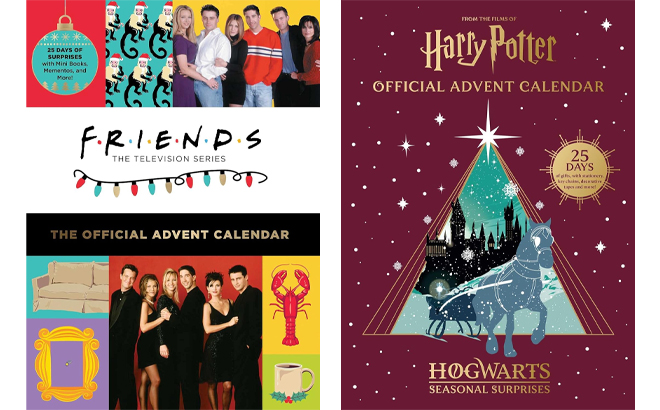 Friends The Official Advent Calendar and Harry Potter Official Advent Calendar