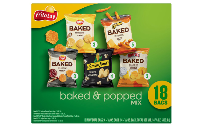 Frito Lay Baked Popped Mix Variety Pack