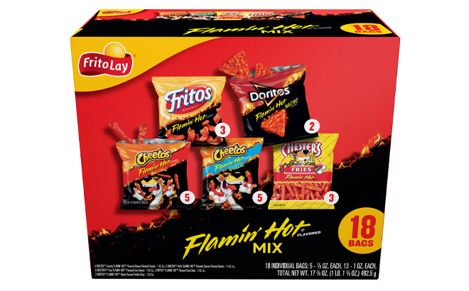 Frito Lay Flamin Hot Mix Variety Pack