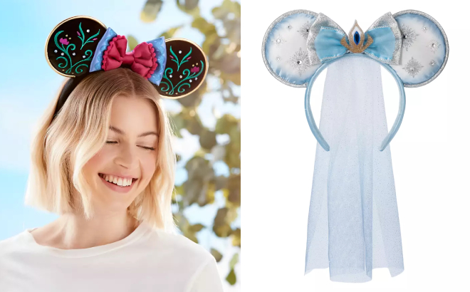 Frozen Anna Ear Headband and Elsa Ear Headband