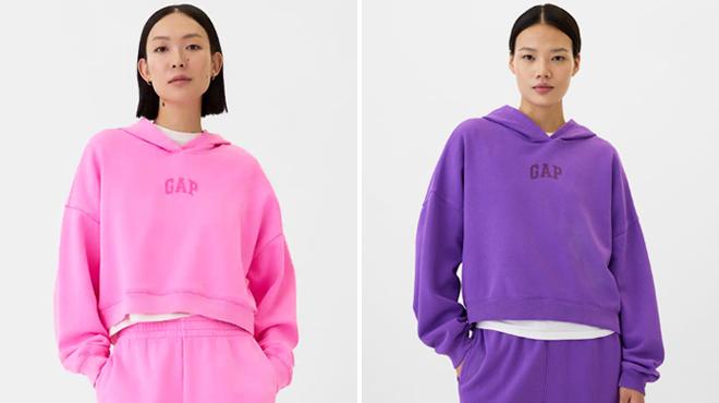 GAP Relaxed Gap Cropped Hoodies