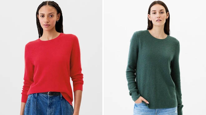 GAP Textured Crewneck Sweaters