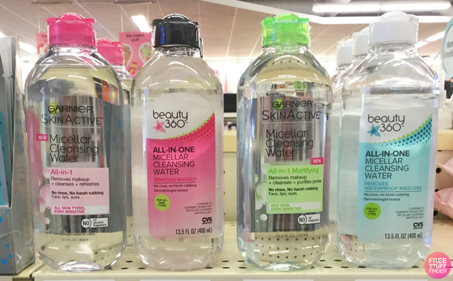 Garnier Micellar Water All in 1 Mattifying on a Shelf